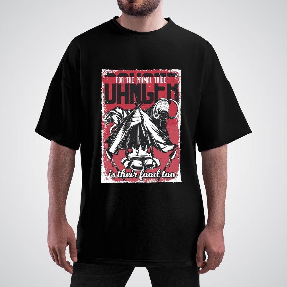 "Danger" Oversized T-Shirt – Relaxed fit