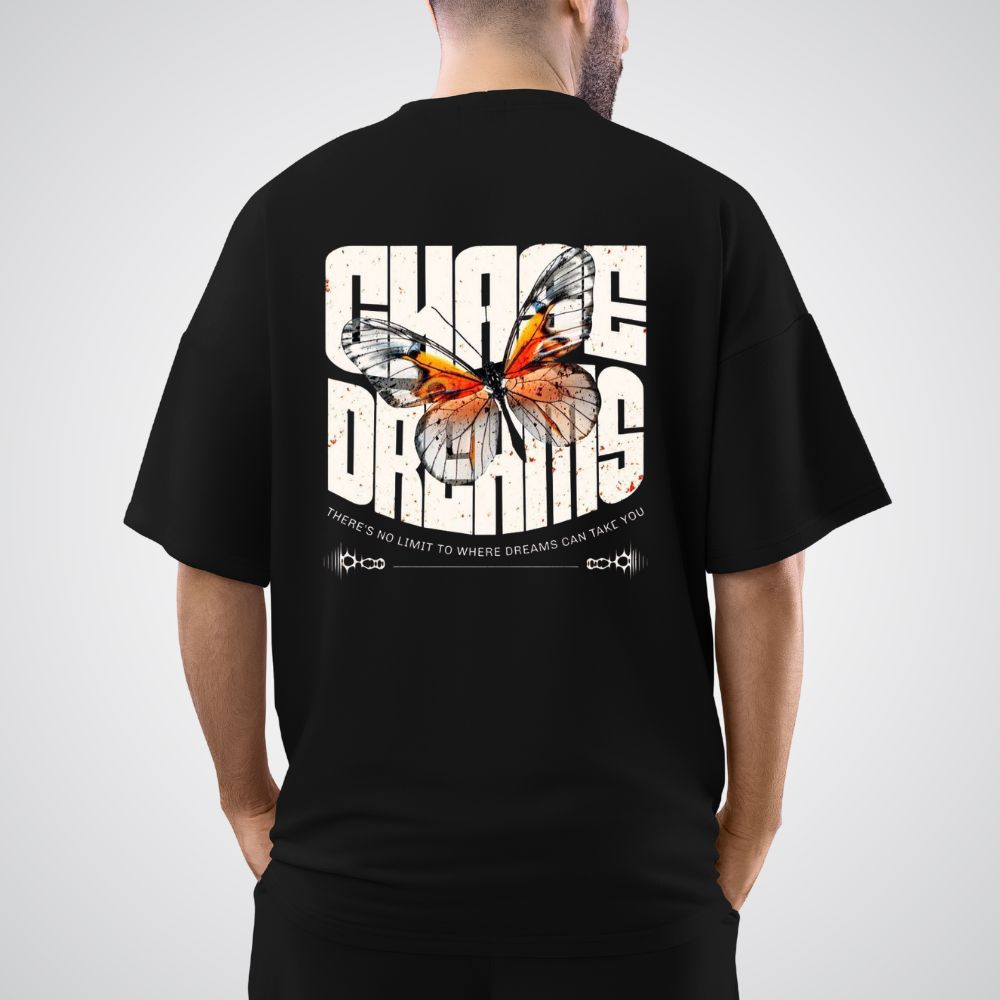 Chase Your Dream Oversized Relaxed fit Cotton T-Shirt