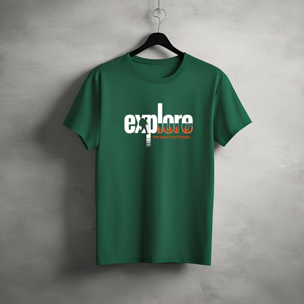 Clophic Explore Regular Fit Round Neck Unisex T-Shirt