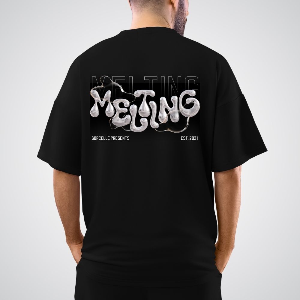 Melting Oversized Relaxed fit Cotton T-Shirt