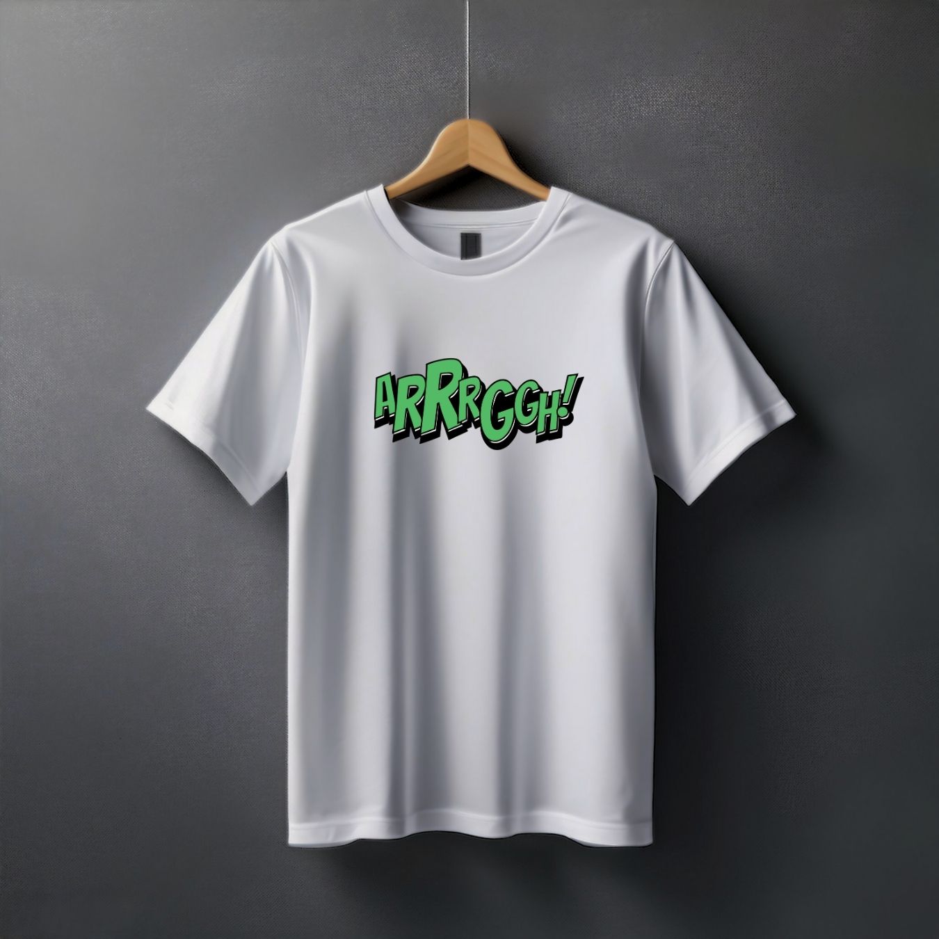 Clophic “ARRRGGH” Regular Fit Half Sleeve Round Neck T-Shirt