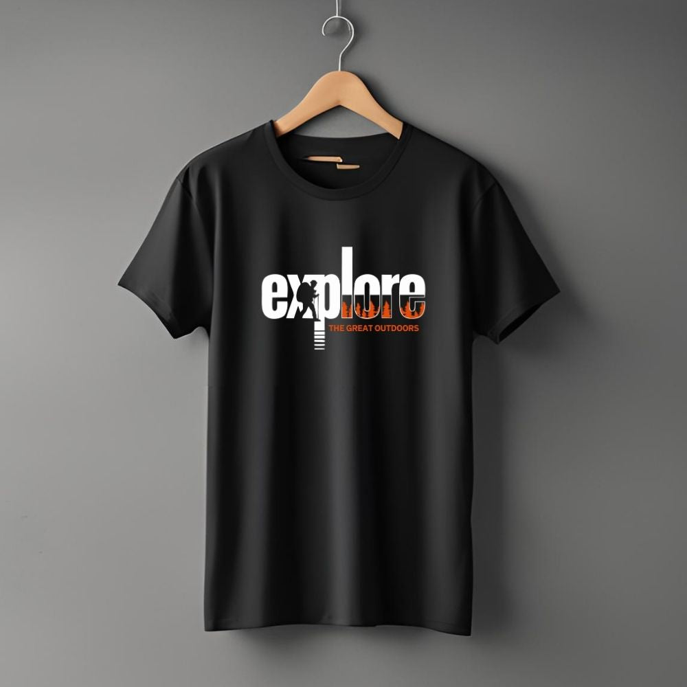 Clophic Explore Regular Fit Round Neck Unisex T-Shirt