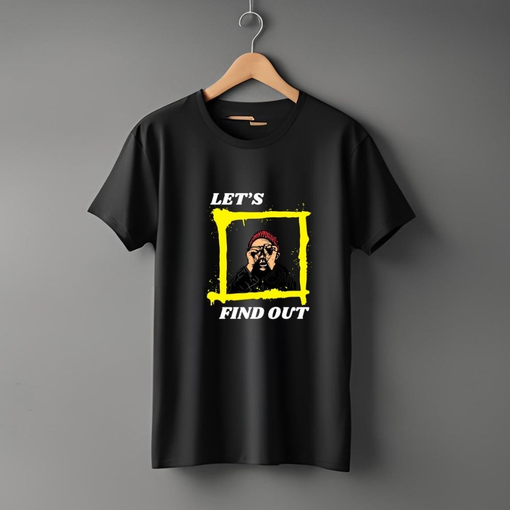 Clophic Let's Find Out Regular Fit Round Neck Unisex T-Shirt