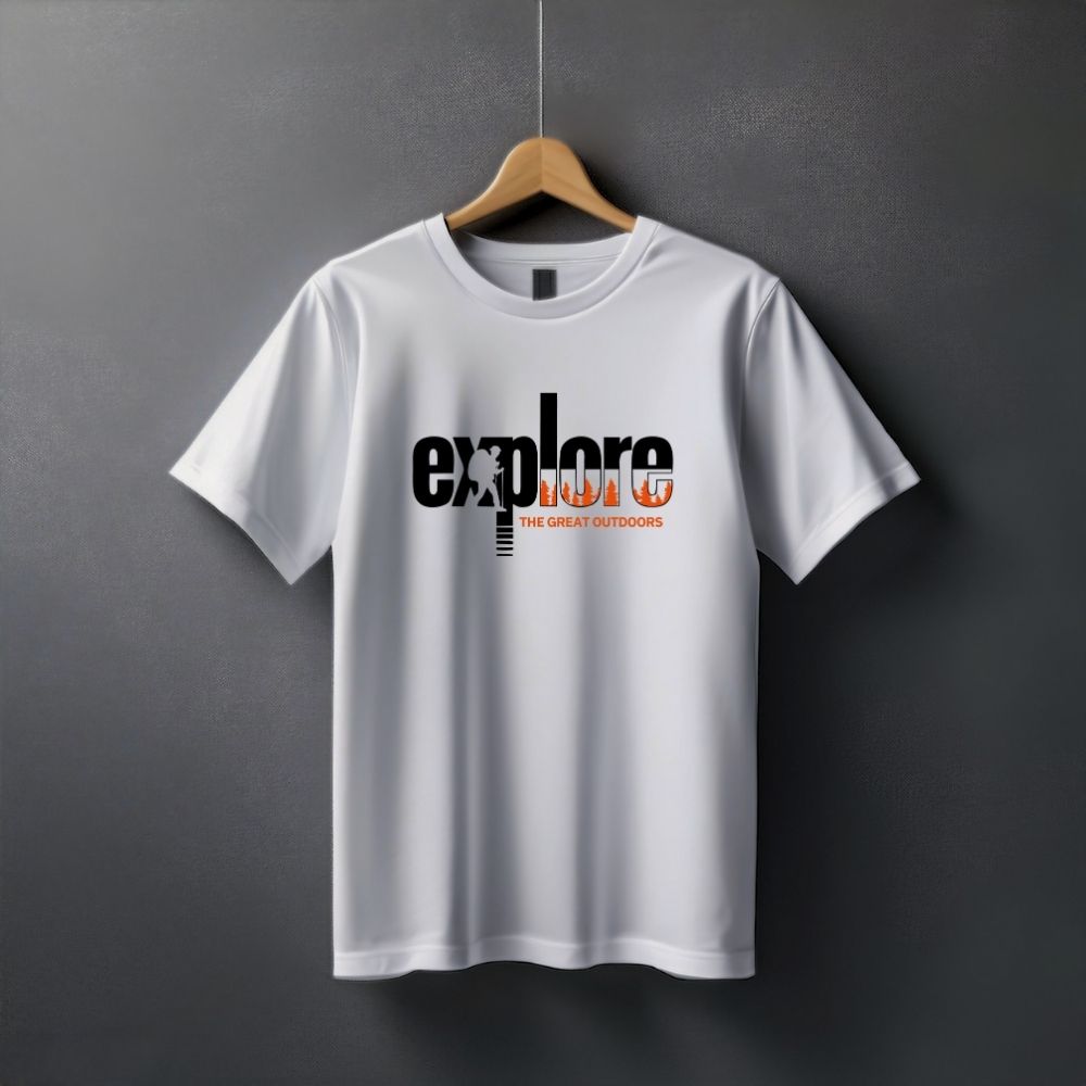 Clophic Explore Regular Fit Round Neck Unisex T-Shirt