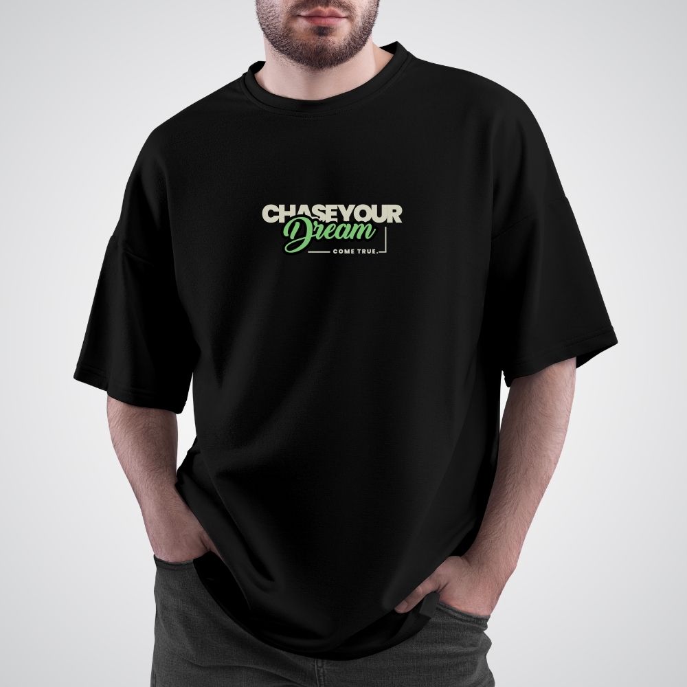 Clophic "Chase Your Dream" Oversized Relaxed fit Cotton T-Shirt