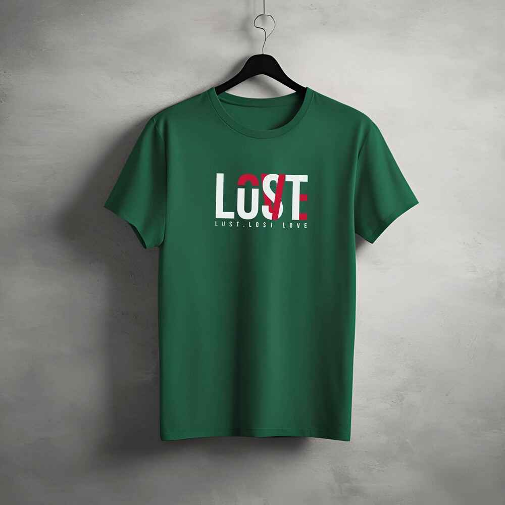 "Lost” Half Sleeve Round Neck Unisex Cotton T-Shirt