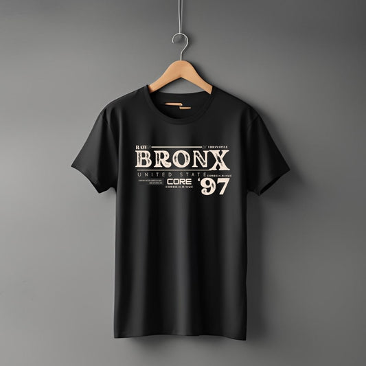 "Bronx” Half Sleeve Round Neck Unisex Cotton T-Shirt
