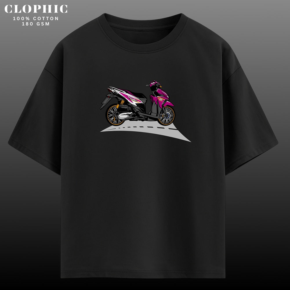 Street Racing Culture Oversized T-Shirt – Bold Bike Graphic Print | Premium Cotton