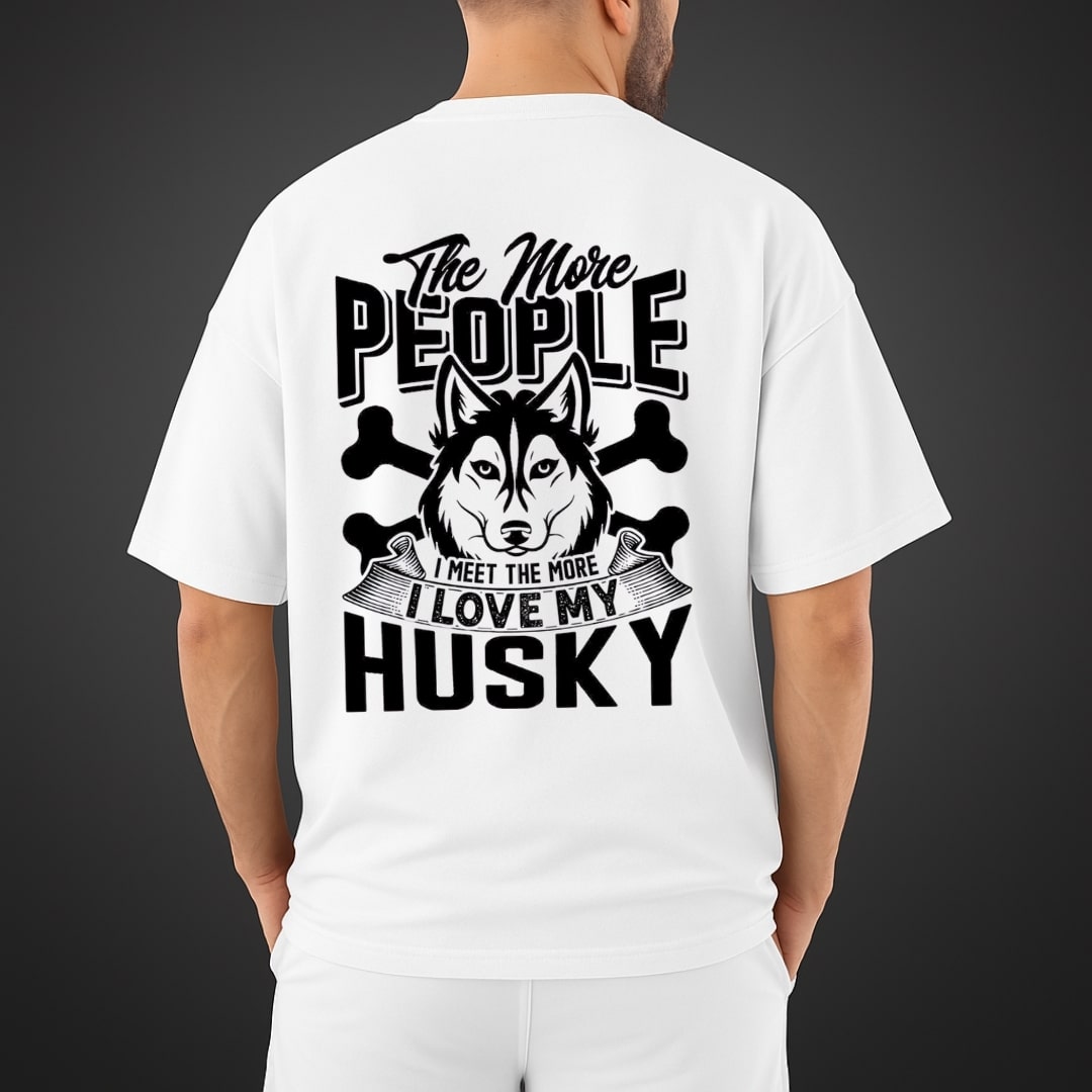 "Husky" Oversized Relaxed fit T-Shirt