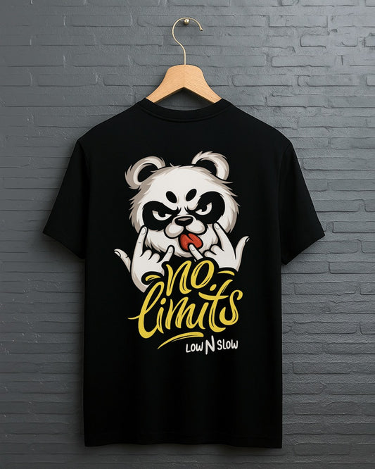 "No Limitd” Half Sleeve Round Neck Unisex Cotton T-Shirt