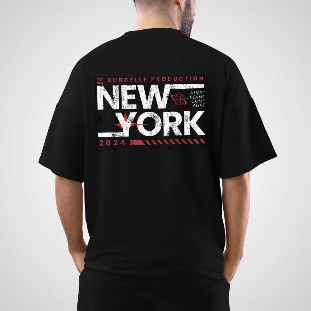 Clophic New York Oversized  Relaxed fit Cotton T-Shirt