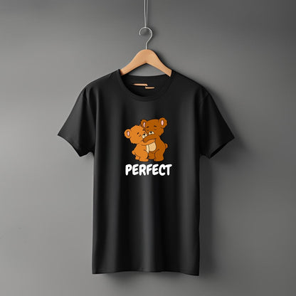 "Perfect” Half Sleeve Round Neck Unisex Cotton T-Shirt