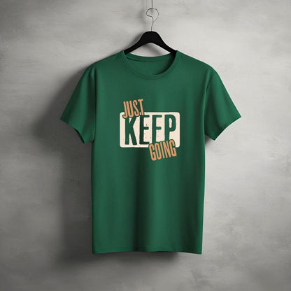 Clophic Just Keep Going Regular Fit Round Neck Unisex T-Shirt