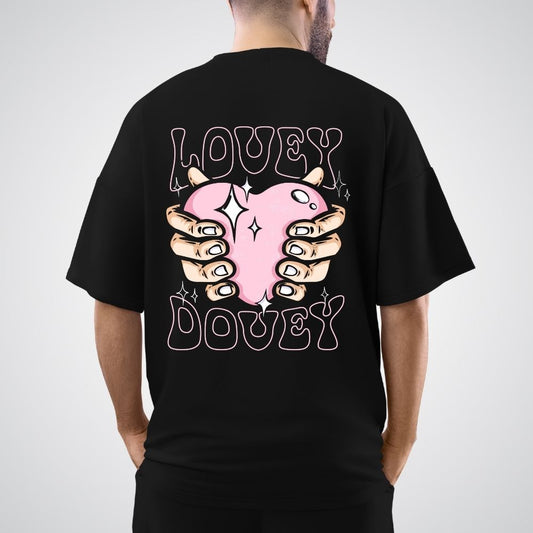Lovey Dovey Oversized  Relaxed fit Cotton T-Shirt