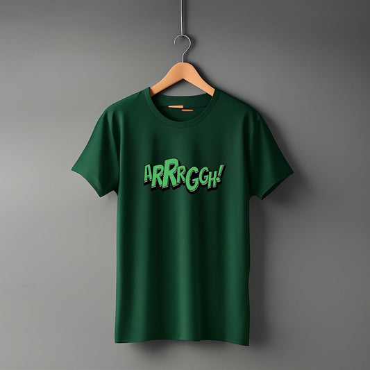 Clophic “ARRRGGH” Regular Fit Half Sleeve Round Neck T-Shirt