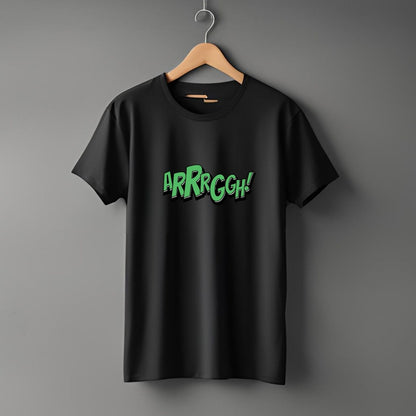 Clophic “ARRRGGH” Regular Fit Half Sleeve Round Neck T-Shirt