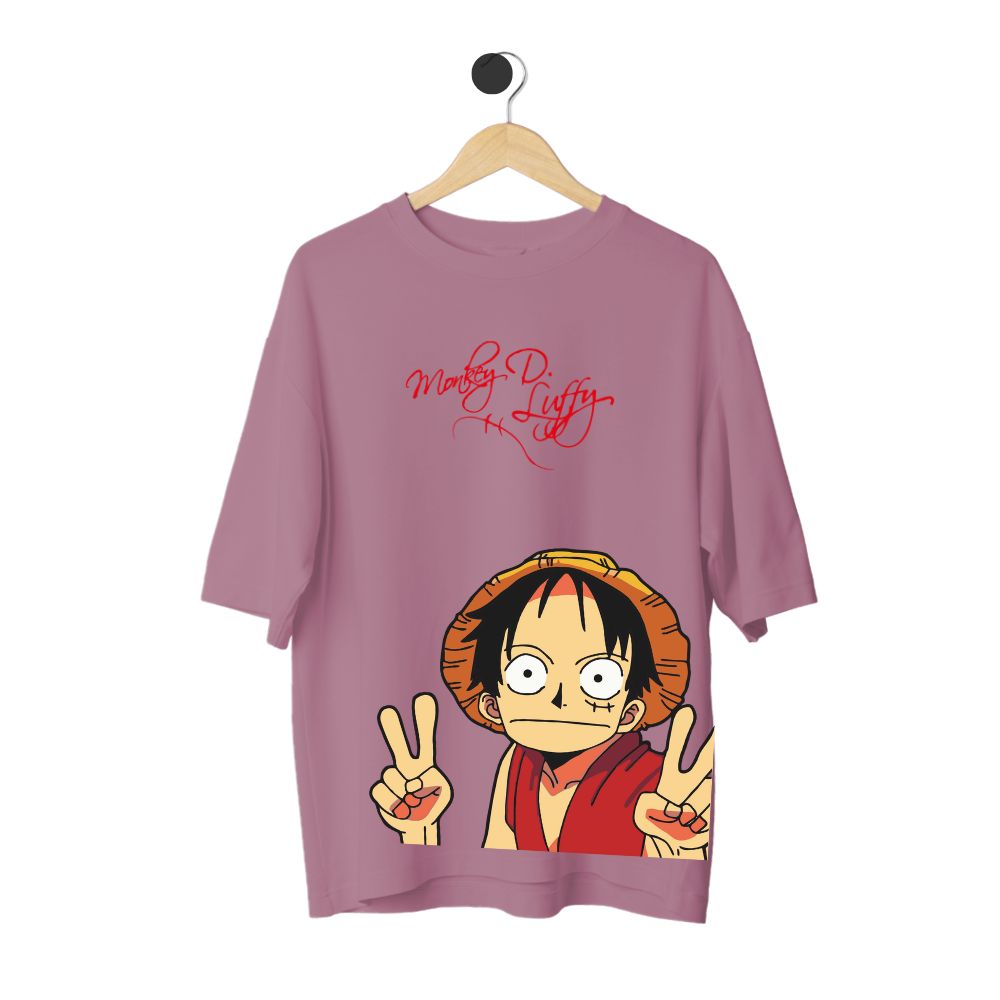 Clophic “Monkey Di Luffy” Relaxed Fit Oversized T-shirts