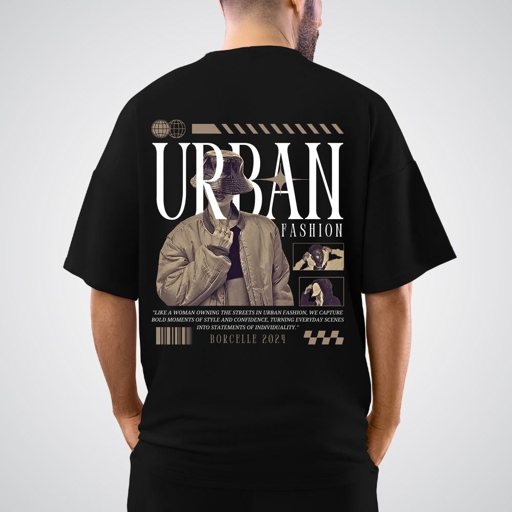 Urban Oversized  Relaxed fit Cotton T-Shirt
