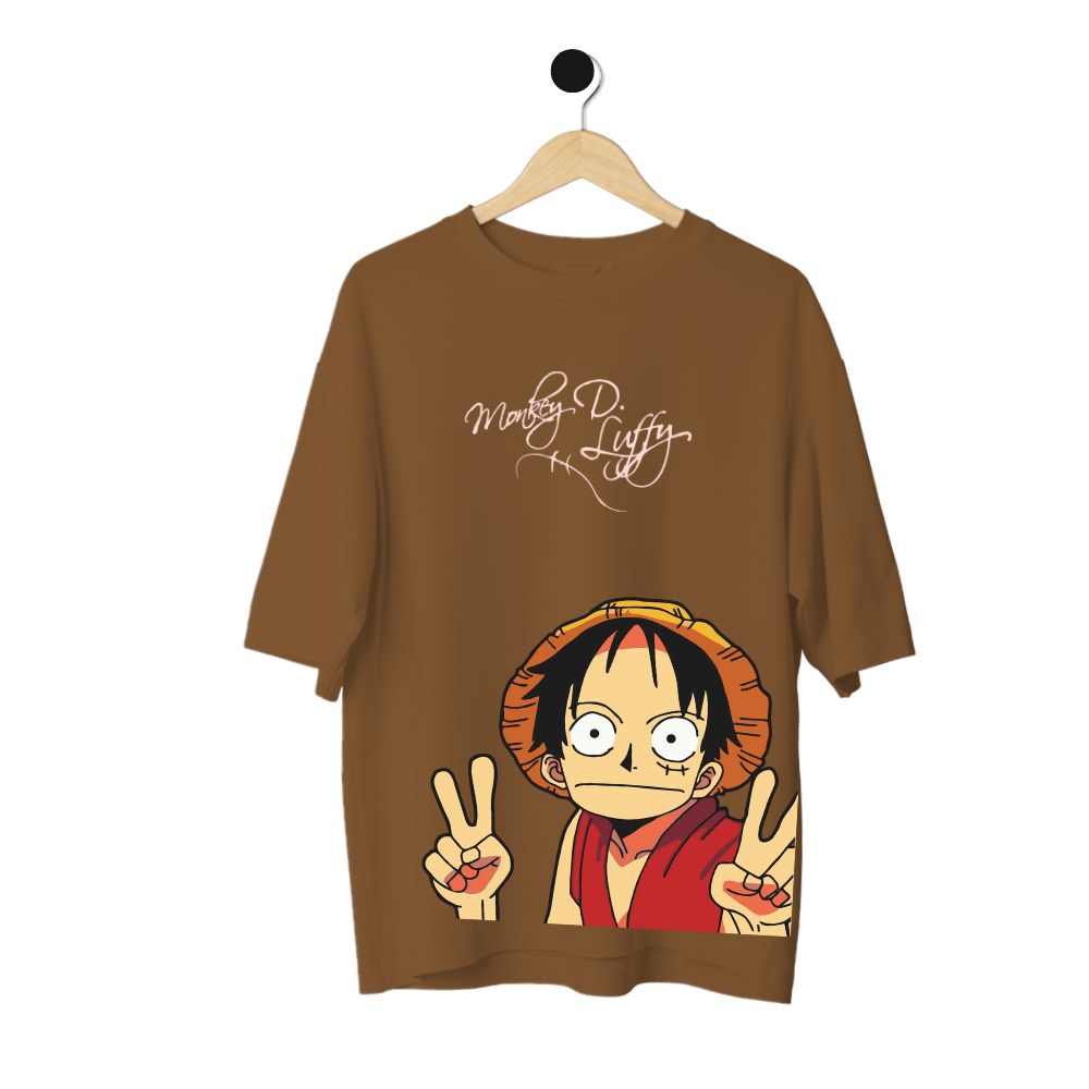 Clophic “Monkey Di Luffy” Relaxed Fit Oversized T-shirts