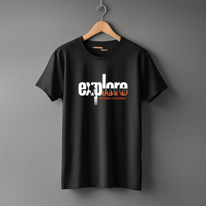 Clophic Explore Regular Fit Round Neck Unisex T-Shirt