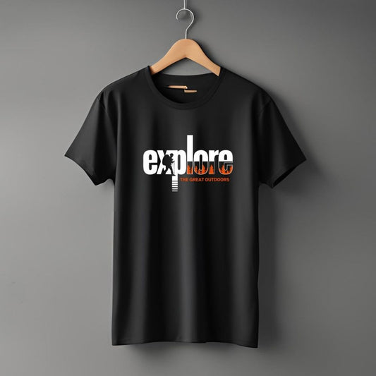 Clophic Explore Regular Fit Round Neck Unisex T-Shirt