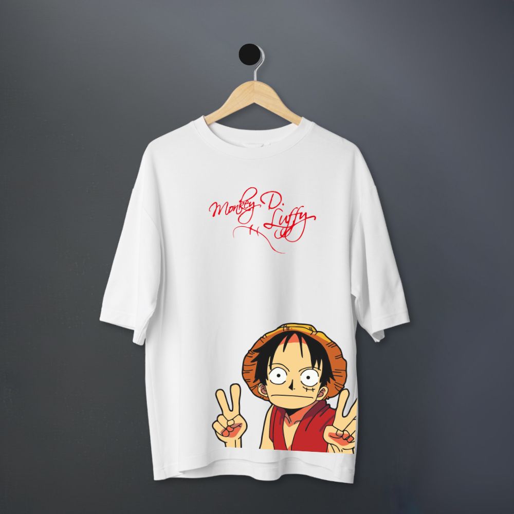 Clophic “Monkey Di Luffy” Relaxed Fit Oversized T-shirts