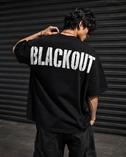 Blackout Oversized Black T-Shirt