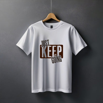 Clophic Just Keep Going Regular Fit Round Neck Unisex T-Shirt