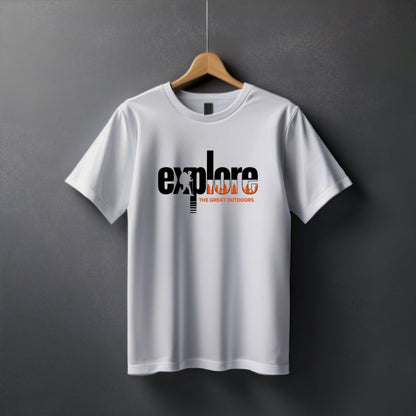 Clophic Explore Regular Fit Round Neck Unisex T-Shirt