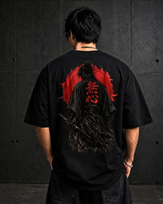 Shadow Ronin Oversized Black T-Shirt for Men