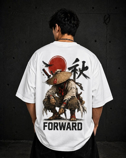 Forward Ronin Oversized White T-Shirt for Men