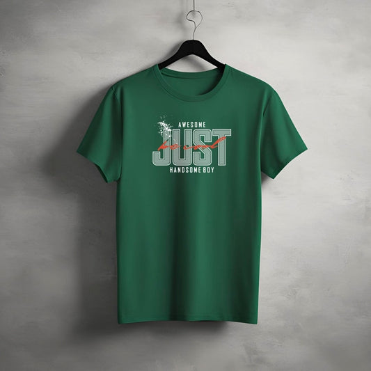 Just Handsome Boy Regular Fit Round Neck  T-Shirt