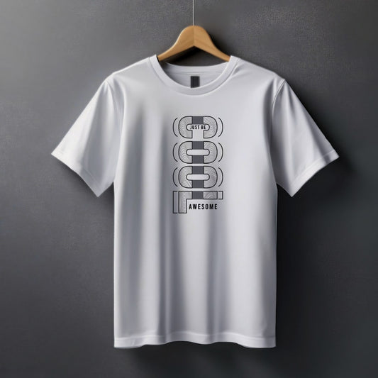 "Cool” Half Sleeve Round Neck Unisex Cotton T-Shirt