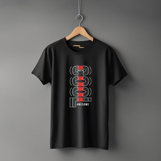 "Cool” Half Sleeve Round Neck Unisex Cotton T-Shirt
