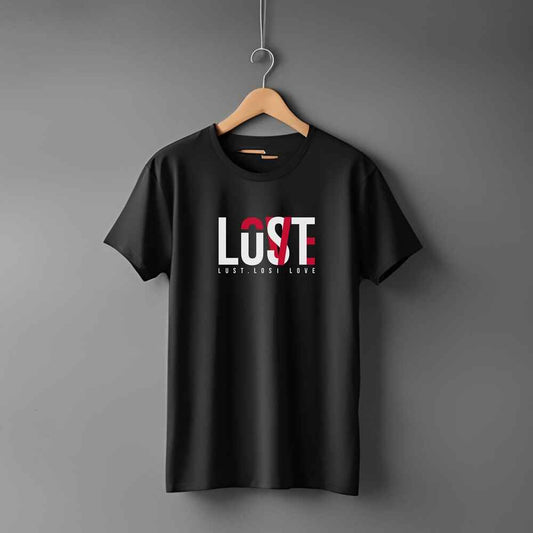 "Lost” Half Sleeve Round Neck Unisex Cotton T-Shirt