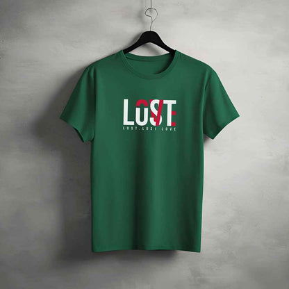 "Lost” Half Sleeve Round Neck Unisex Cotton T-Shirt