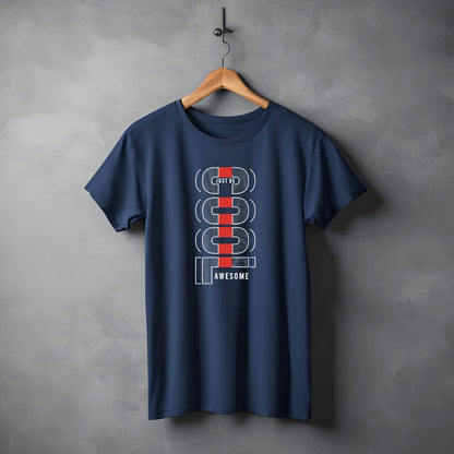 "Cool” Half Sleeve Round Neck Unisex Cotton T-Shirt