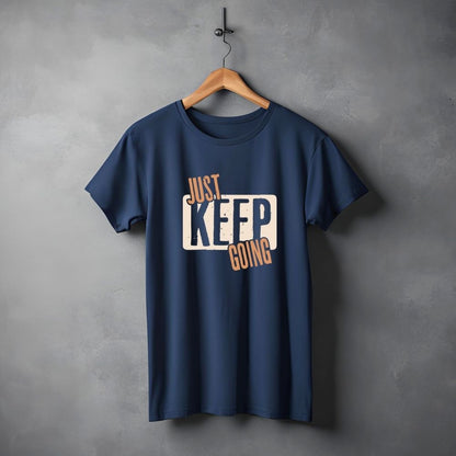 Clophic Just Keep Going Regular Fit Round Neck Unisex T-Shirt