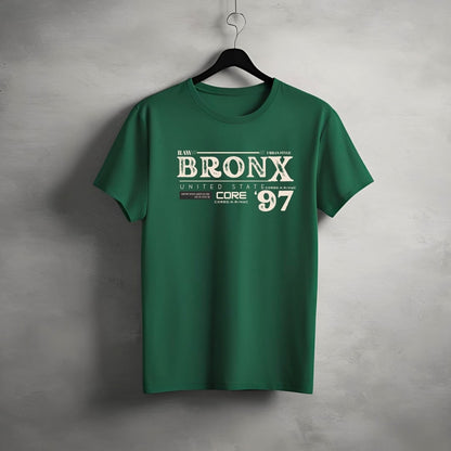 "Bronx” Half Sleeve Round Neck Unisex Cotton T-Shirt