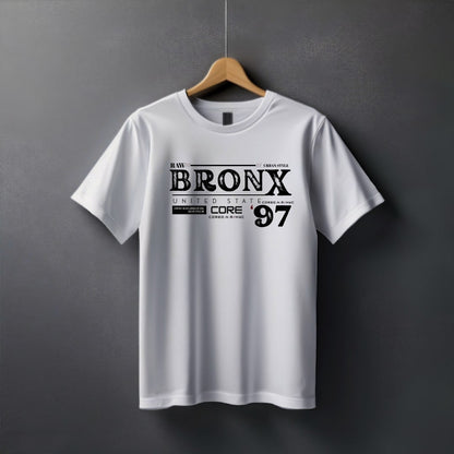 "Bronx” Half Sleeve Round Neck Unisex Cotton T-Shirt