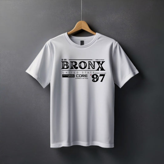 "Bronx” Half Sleeve Round Neck Unisex Cotton T-Shirt