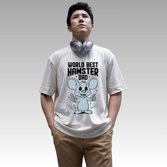 World Best Hamster Oversized Relaxed fit Cotton T-Shirt