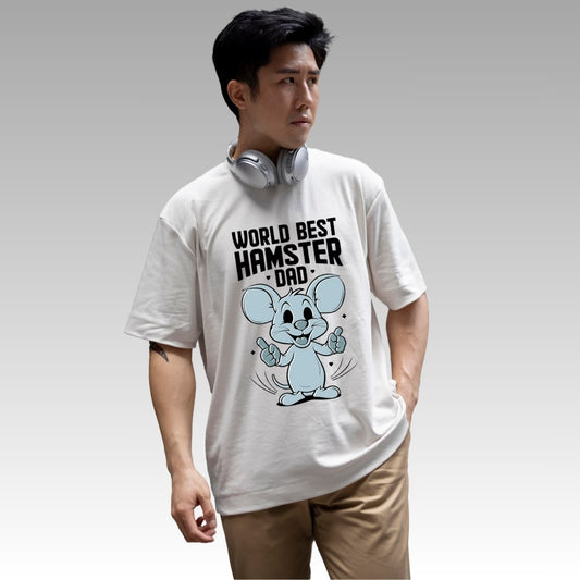 World Best Hamster Oversized Relaxed fit Cotton T-Shirt