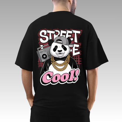 Cool Panda Oversized Relaxed fit Cotton T-Shirt