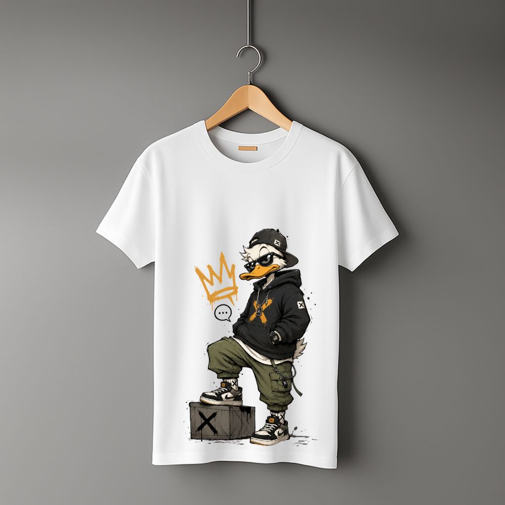 Clophic Urban Duck Graphic Streetwear T-Shirt