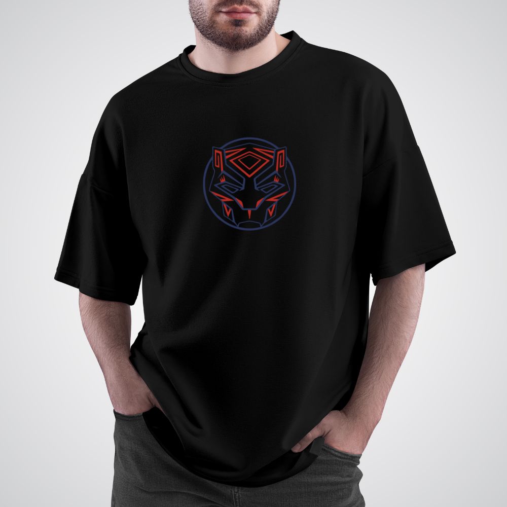 Clophic "Panther" Oversized  Relaxed fit Cotton T-Shirt