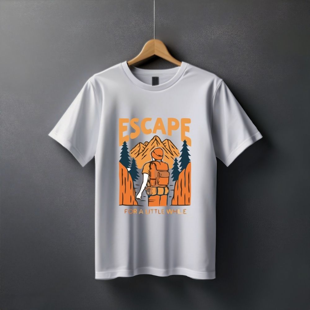 Clophic “Escape” Half Sleeve Round Neck T-Shirt