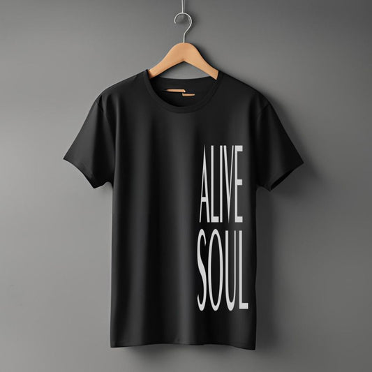 Clophic Alive Soul Regular Fit Round Neck Unisex T-Shirt