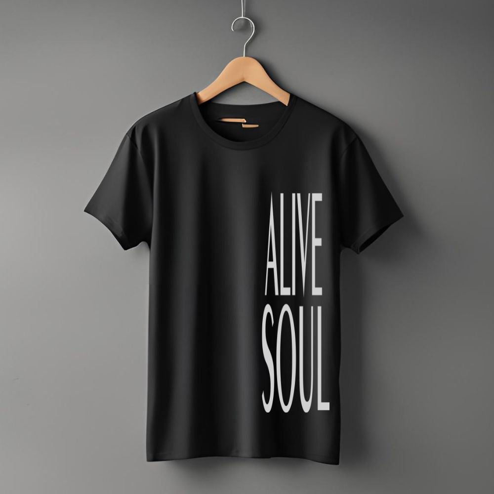 Clophic Alive Soul Regular Fit Round Neck Unisex T-Shirt