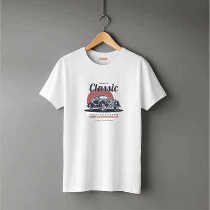 "Classic” Half Sleeve Round Neck Unisex Cotton T-Shirt